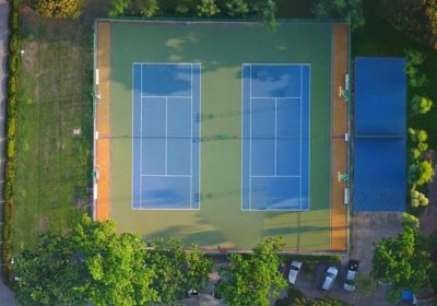 Tennis court at Library