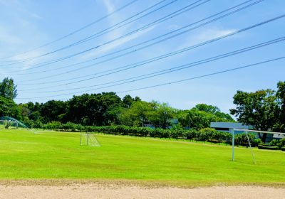 Football/Cricket field with a running track